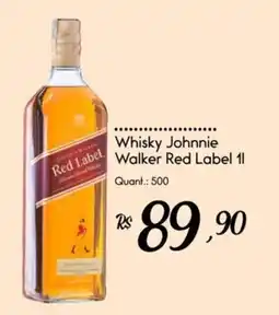 Giassi Supermercados Whisky Johnnie Walker Red Label oferta