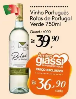 Giassi Supermercados Vinho Português Rotas de Portugal Verde oferta