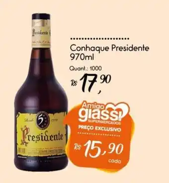 Giassi Supermercados Conhaque Presidente oferta