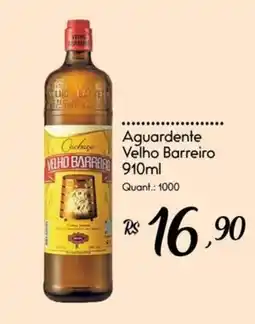 Giassi Supermercados Aguardente Velho Barreiro oferta