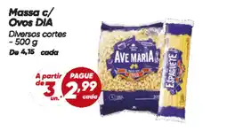 Dia Massa c/ Ovos DIA oferta