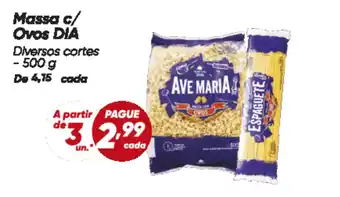 Dia Massa c/ Ovos DIA oferta