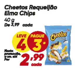 Dia Cheetos Requeijão Elma Chips oferta