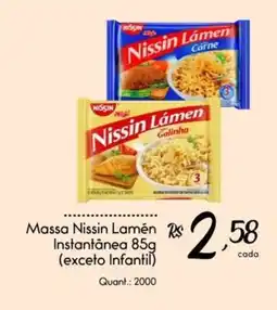 Giassi Supermercados Massa Nissin Lamén Instantânea oferta
