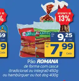 Cometa Supermercados Pão ROMANA oferta