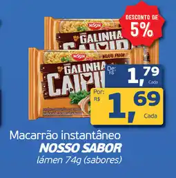 Cometa Supermercados Macarrão instantâneo NOSSO SABOR lámen (sabores) oferta