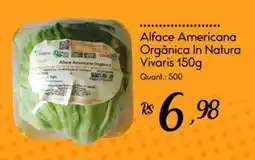 Giassi Supermercados Alface Americana Orgânica In Natura Vivaris oferta