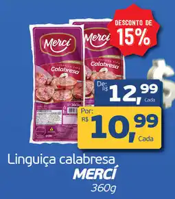 Cometa Supermercados Linguiça calabresa MERCÍ oferta