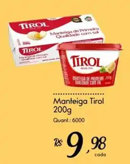 Giassi Supermercados Manteiga Tirol oferta