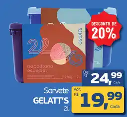 Cometa Supermercados Sorvete GELATT'S oferta