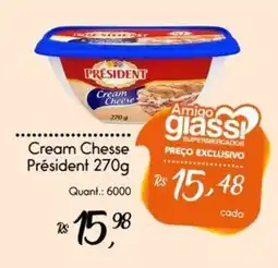 Giassi Supermercados Cream Chesse Président oferta