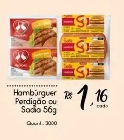 Giassi Supermercados Hambúrguer Perdigão ou Sadia oferta
