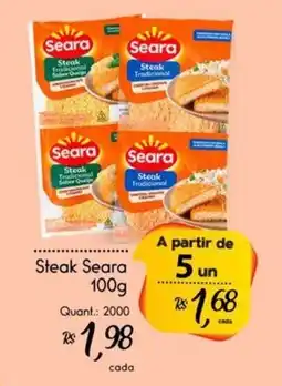Giassi Supermercados Steak Seara oferta