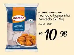 Giassi Supermercados Frango a Passarinho Macedo IQF oferta