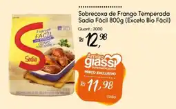 Giassi Supermercados Sobrecoxa de Frango Temperada Sadia Fácil oferta