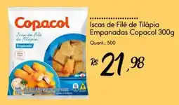 Giassi Supermercados Iscas de Filé de Tilápia Empanadas Copacol oferta