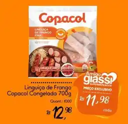 Giassi Supermercados Linguiça de Frango Copacol Congelada oferta