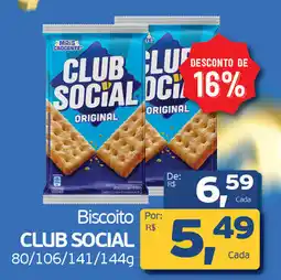 Cometa Supermercados Biscoito CLUB SOCIAL oferta