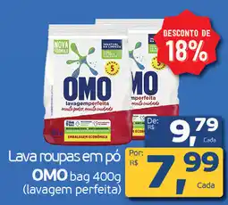 Cometa Supermercados Lava roupas em pó OMO bag oferta