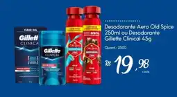 Giassi Supermercados Desodorante Aero Old Spice ou Desodorante Gillette Clinical oferta