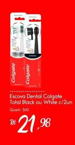 Giassi Supermercados Escova Dental Colgate Total Black ou White oferta