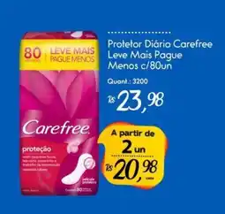 Giassi Supermercados Protetor Diário Carefree oferta