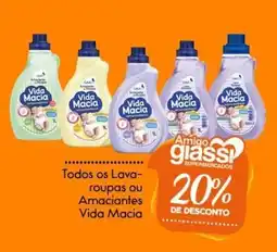 Giassi Supermercados Todos os Lava- roupas ou Amaciantes Vida Macia oferta