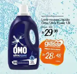 Giassi Supermercados Lava-roupas Liquido Omo Ultra Power oferta