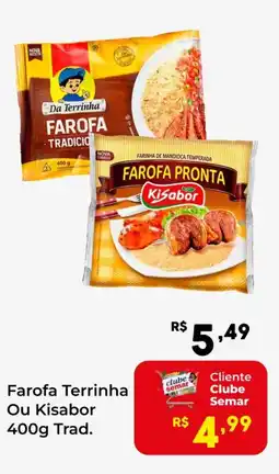 Semar Supermercado Farofa Terrinha Ou Kisabor Trad. oferta