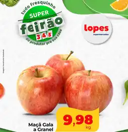 Lopes Supermercados Maçã Gala a Granel oferta