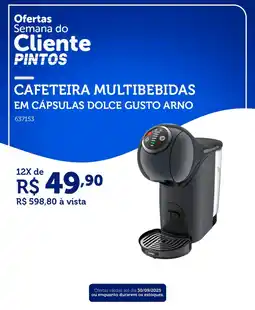 Lojas Pintos Cafeteira multibebidas em cápsulas dolce gusto arno oferta