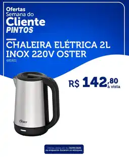 Lojas Pintos Chaleira elétrica inox 220v oster oferta