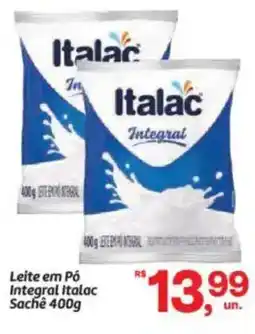 Fort Atacadista Leite em Pó Integral Italac Sachê oferta
