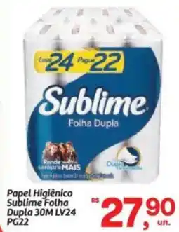 Fort Atacadista Papel Higiênico Sublime Folha Dupla 30M oferta