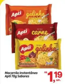 Fort Atacadista Macarrão Instantâneo Apti Sabores oferta