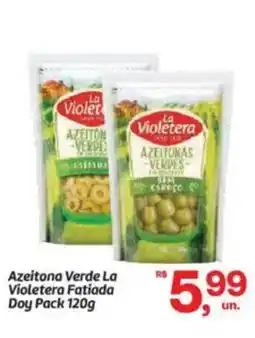 Fort Atacadista Azeitona Verde La Violetera Fatiada Doy Pack oferta