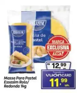 Fort Atacadista Massa Para Pastel Essasim Rolo/ Redonda oferta