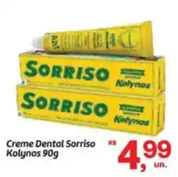 Fort Atacadista Creme Dental Sorriso Kolynos oferta