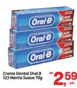 Fort Atacadista Creme Dental Oral B 123 Menta Suave oferta