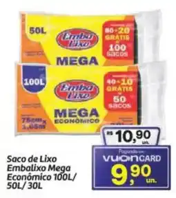 Fort Atacadista Saco de Lixo Embalixo Mega Econômico oferta