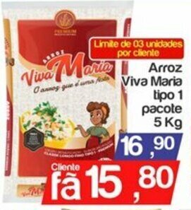 Arroz Viva Maria tipo 1 pacote 5kg