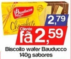 Supermercados Gricki Biscoito wafer Bauducco 140g sabores oferta