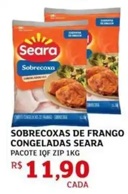 Assaí Atacadista Sobrecoxas de frango congeladas seara pacote iqf zip oferta