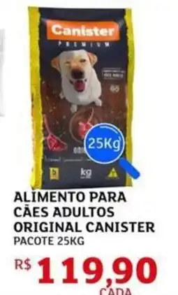 Assaí Atacadista Alimento para cães adultos original canister pacote oferta