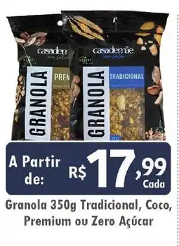 Royal Supermercados Granola Tradicional, Coco, Premium ou Zero Açúcar oferta