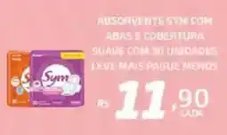 Bahamas Supermercados Absorvente sym.com abas e cobertura suave oferta