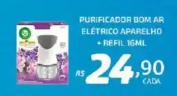 Bahamas Supermercados Purificador bom ar elétrico aparelho + refil oferta