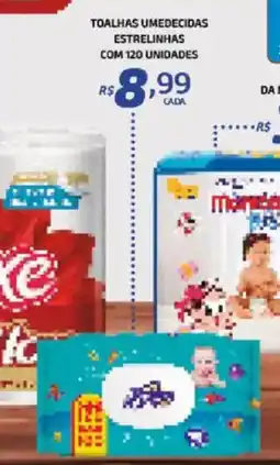 Bahamas Supermercados Toalhas umedecidas estrelinhas oferta
