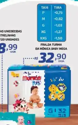 Bahamas Supermercados Fralda turma da mônica baby mega oferta
