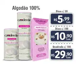 Royal Supermercados Algodão 100% Disco c/ 50 oferta